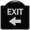 Signmission Parking Lot Exit Left Arrow Heavy-Gauge Aluminum Architectural Sign, 18" L, 18" H, BS-1818-23422 A-DES-BS-1818-23422 - alternate 1
